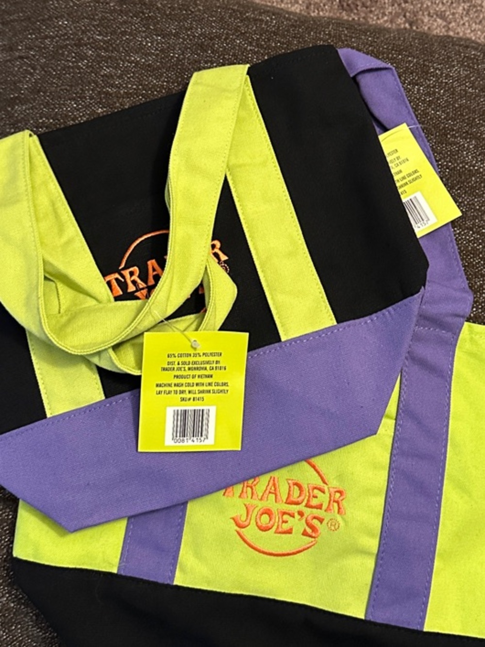 Trader Joe’s - 2 trick or treat tote bags